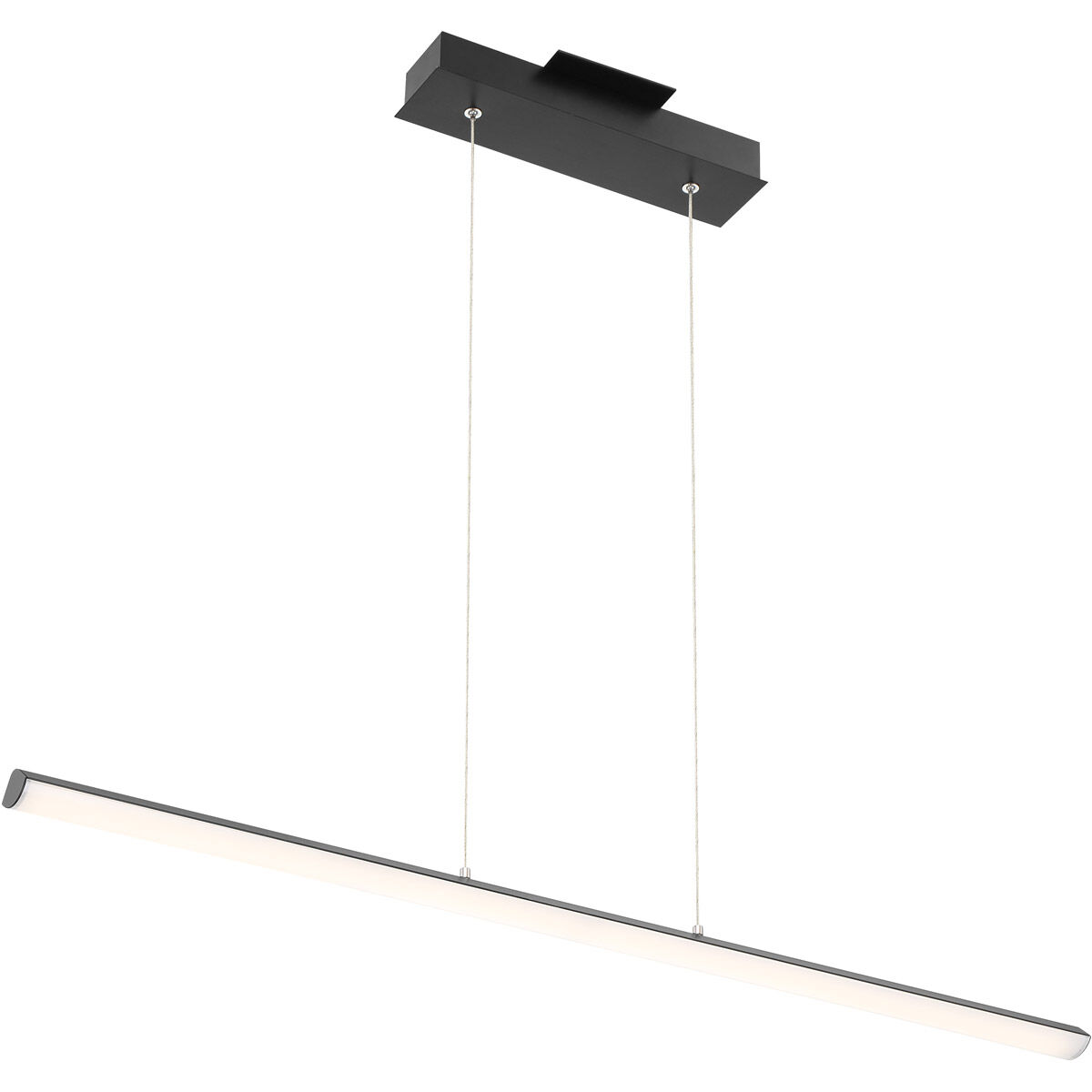 Float LED 48 inch Matte Black Pendant Ceiling Light